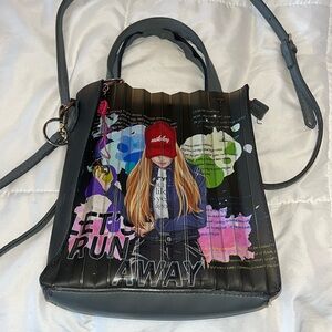 Nikky by Nicole Lee Let’s Run Away Crossbody Bag Anime Graphic Jelly Purse
